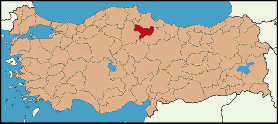 Amasya haritası