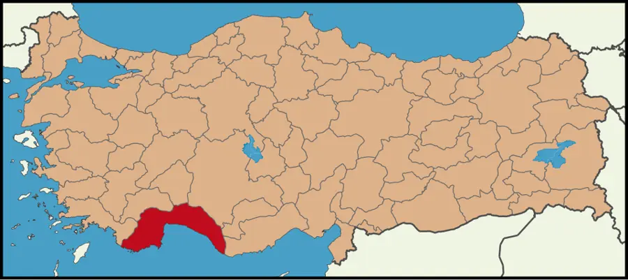 Antalya haritası