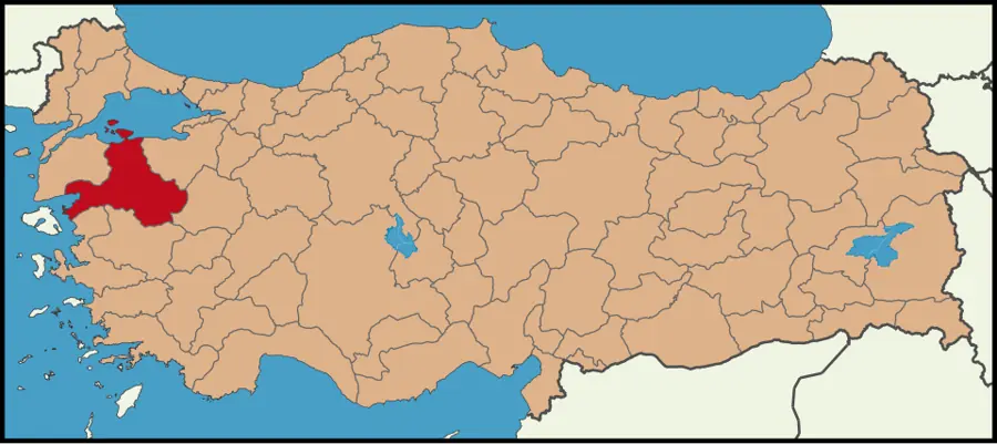 Balıkesir haritası