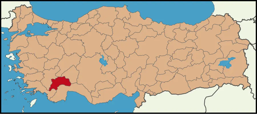 Burdur haritası