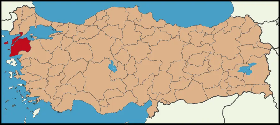 Çanakkale haritası