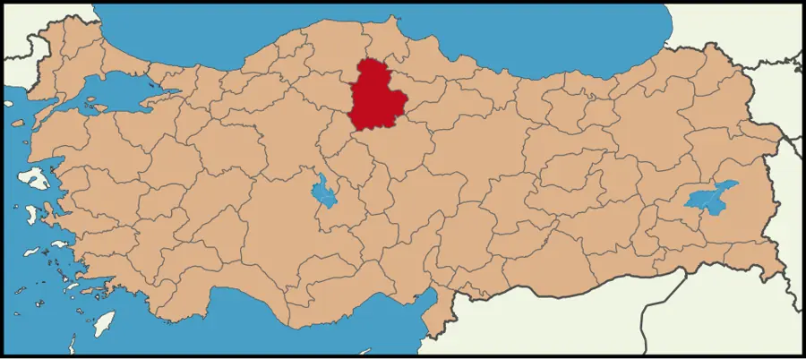 Çorum haritası