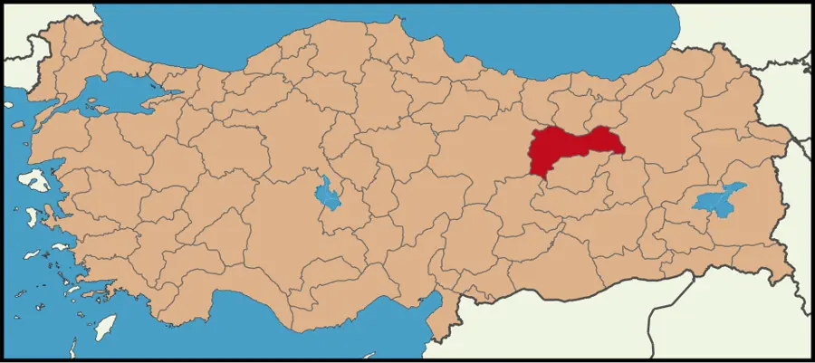 Erzincan haritası
