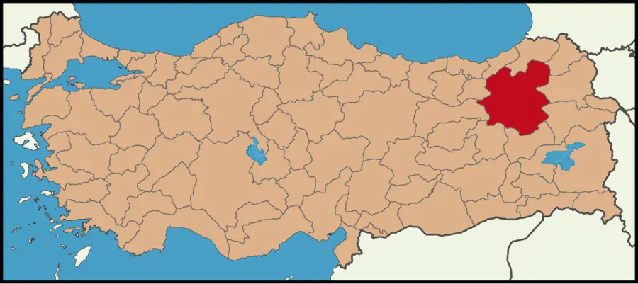 Erzurum haritası