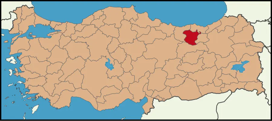 Gümüşhane haritası
