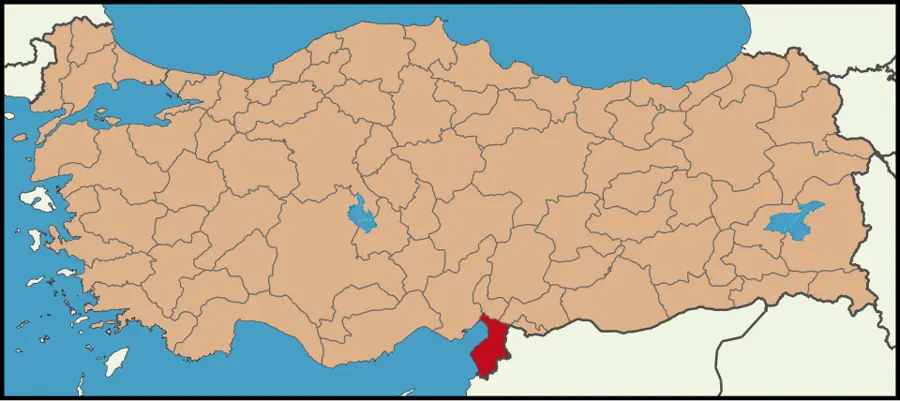 Hatay haritası