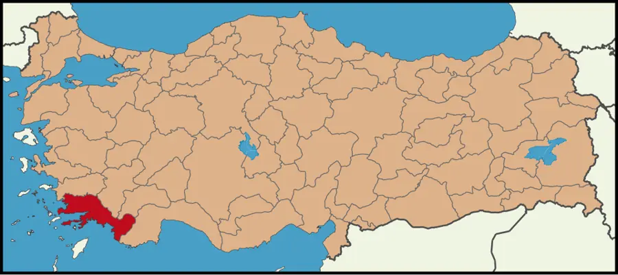 Muğla haritası