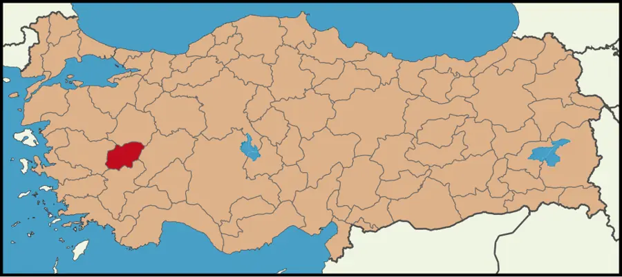 Uşak haritası