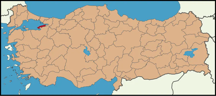 Yalova haritası